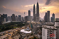 Sunset view from The Troika taken with Sony A6000, Samyang 12mm f/2.0 and HDR 9 exposures